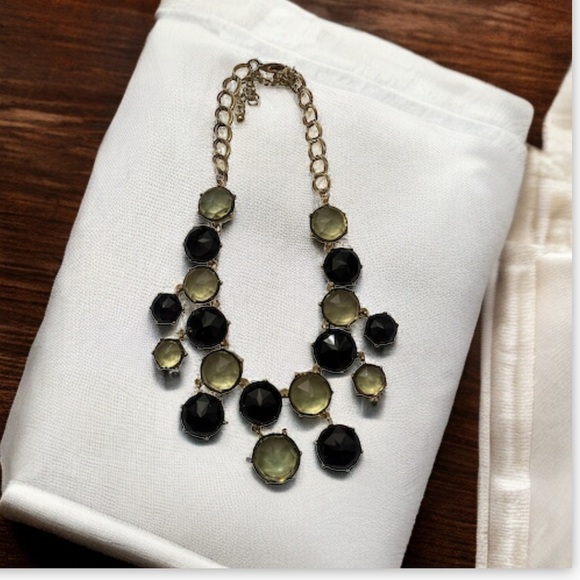 Multi Gemstone Gold Splice Necklace Green - Picture 3 of 3